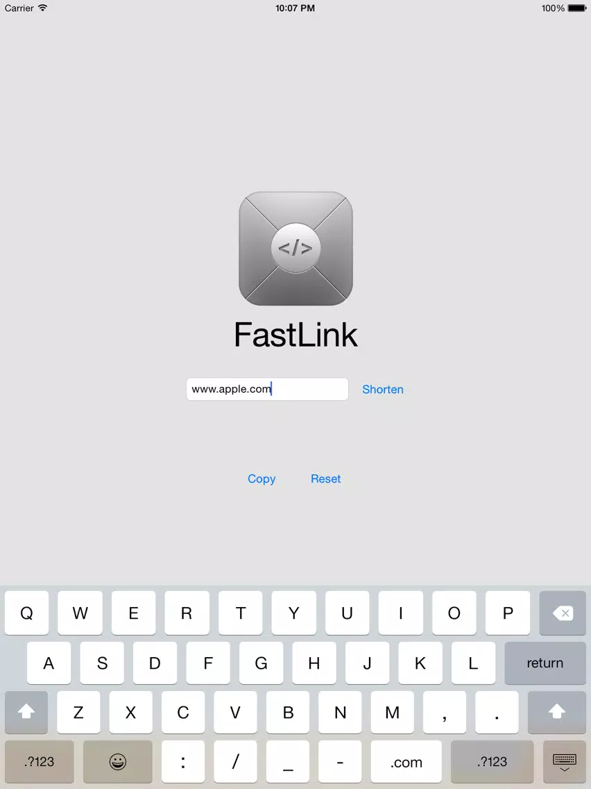 Capturas de tela do FastLink iPad 