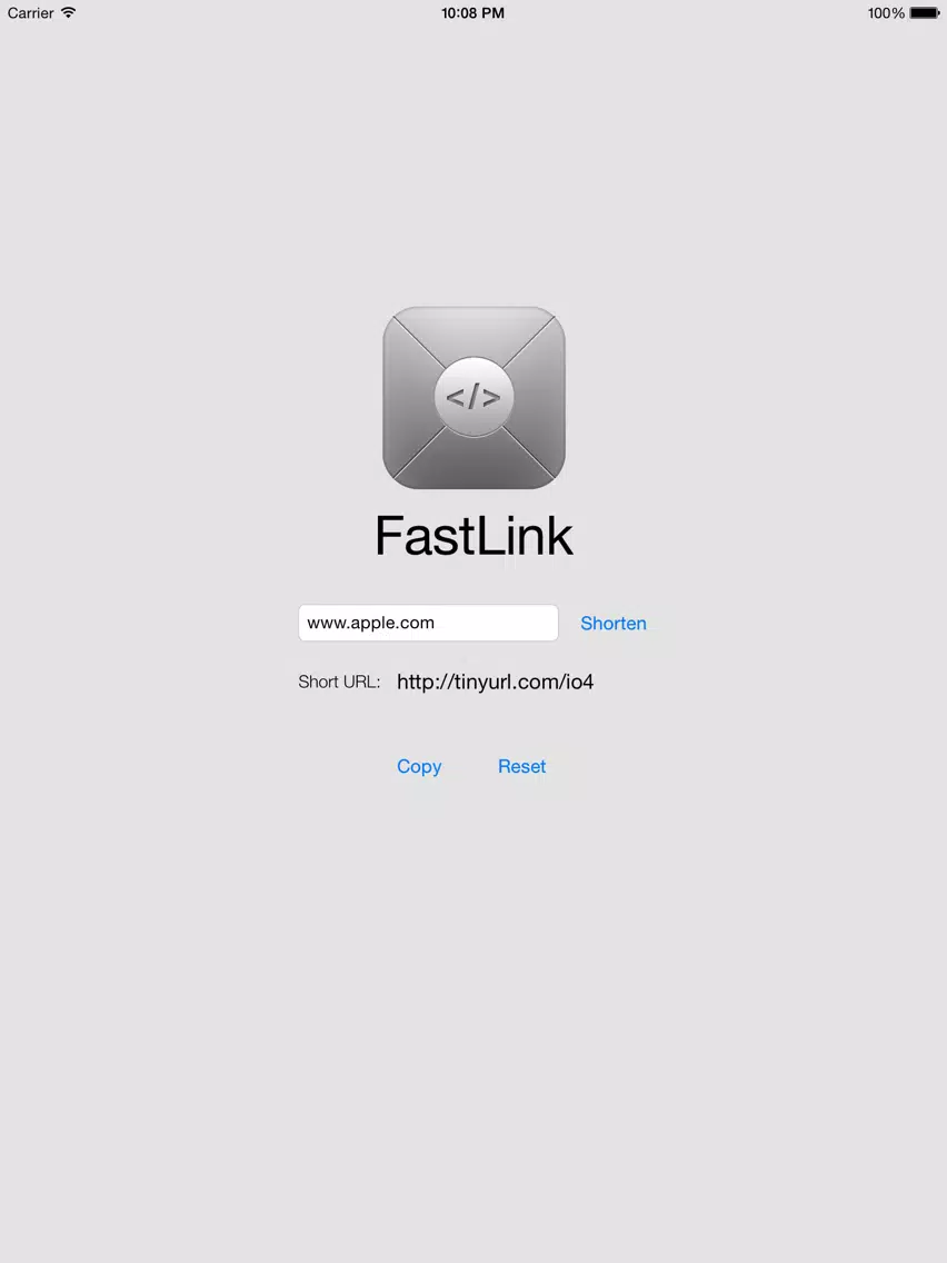 Capturas de tela do FastLink iPad 