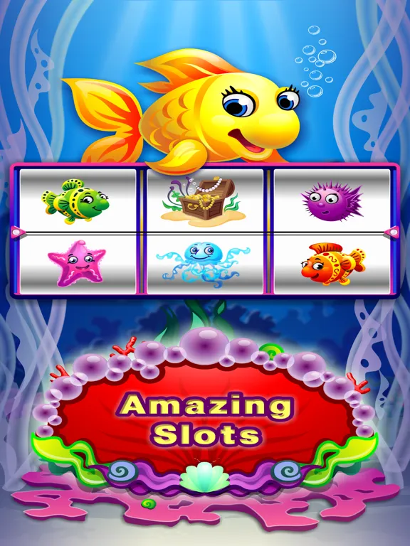 Golden Yellow Fish Slots Free Play Slot Machine iPad  Screenshots