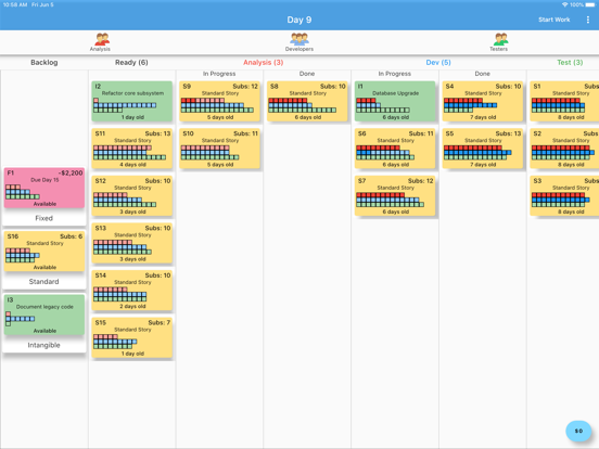 Kanban Simulator iPad  スクリーンショット