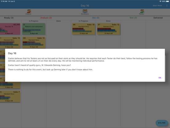 Kanban Simulator iPad  スクリーンショット