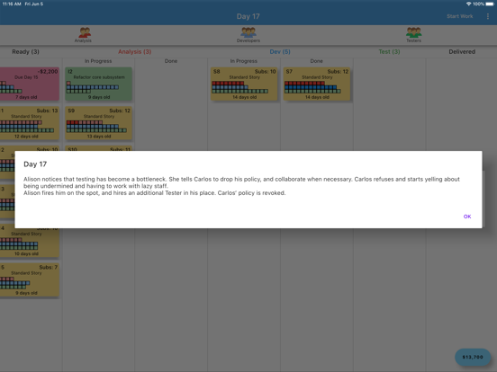 Kanban Simulator iPad  スクリーンショット