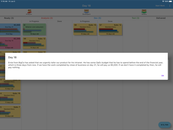 Kanban Simulator iPad  スクリーンショット
