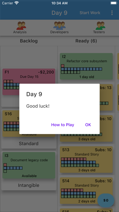 Kanban Simulator スクリーンショット