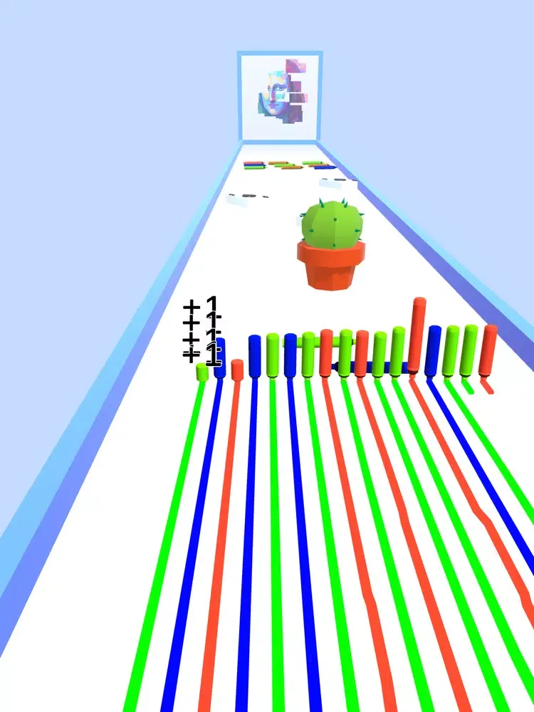 ภาพหน้าจอของ Pencil Run 3D : Colorful Lines iPad 