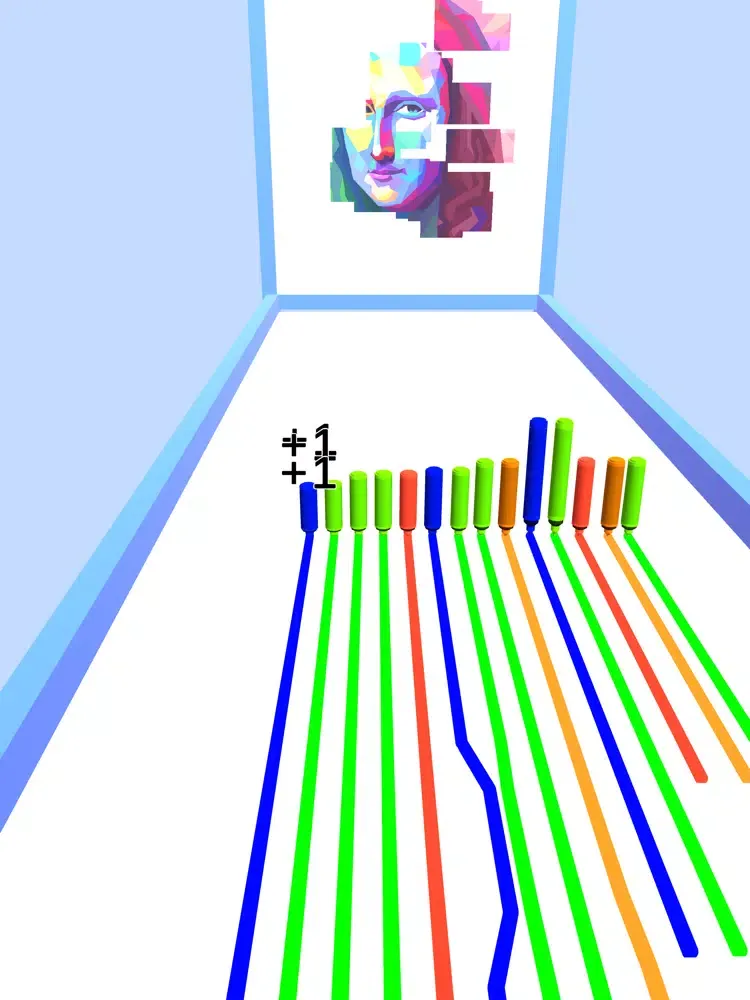 ภาพหน้าจอของ Pencil Run 3D : Colorful Lines iPad 