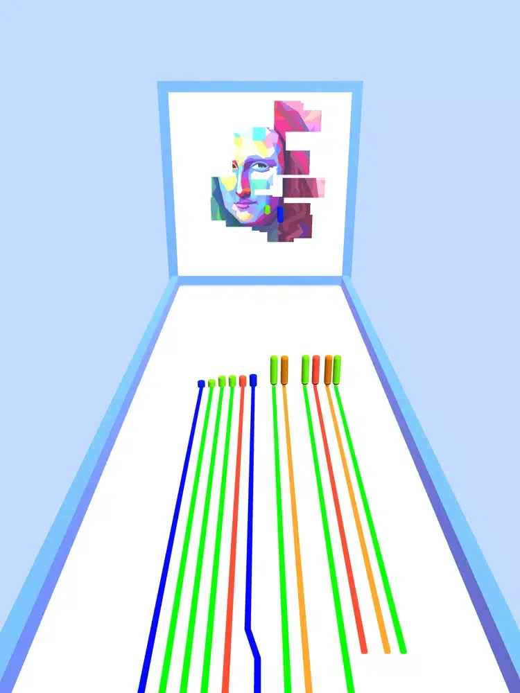 ภาพหน้าจอของ Pencil Run 3D : Colorful Lines iPad 
