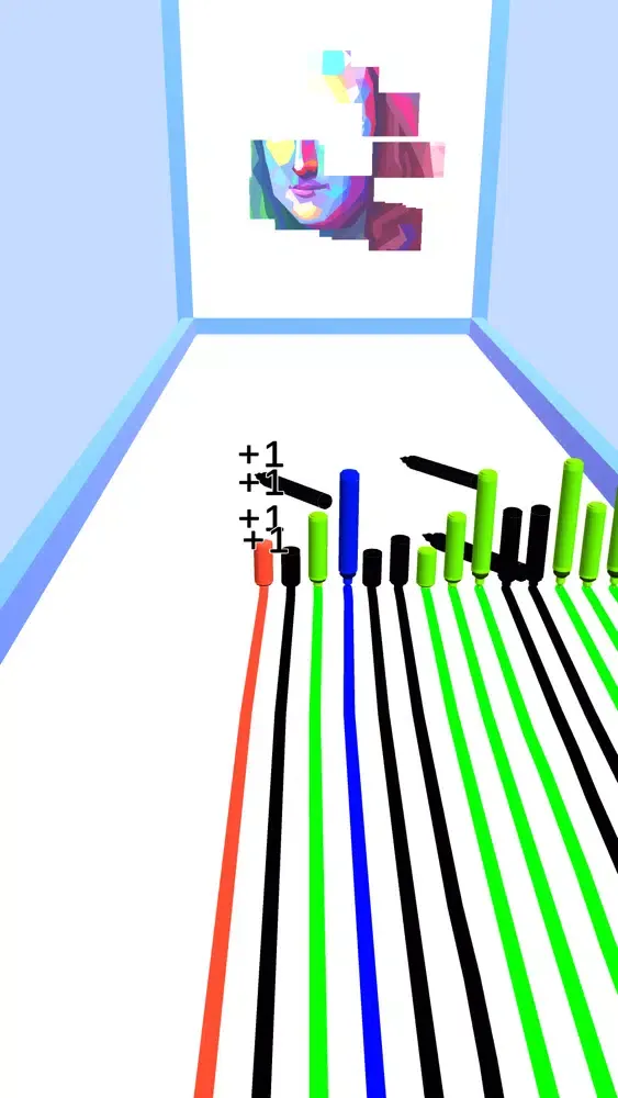 ภาพหน้าจอของ Pencil Run 3D : Colorful Lines