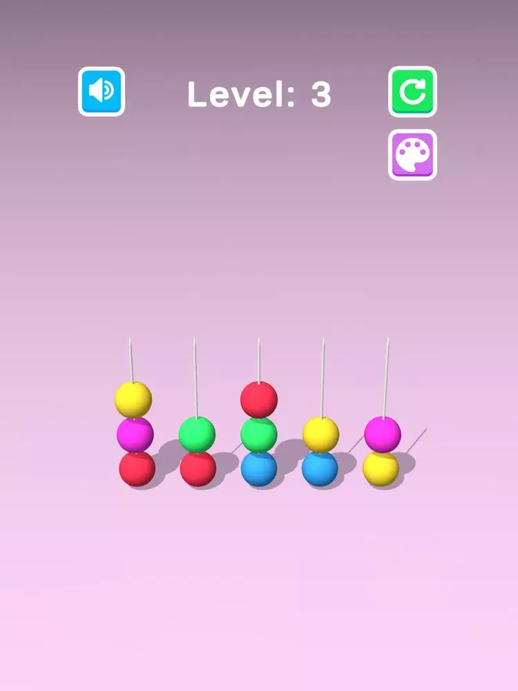 Color Sort Puzzle 3D : Stack iPad 应用截图