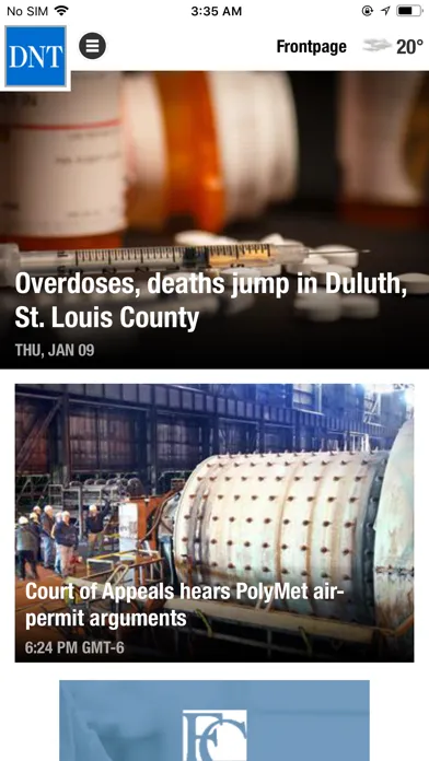 Ảnh chụp màn hình của Duluth News Tribune