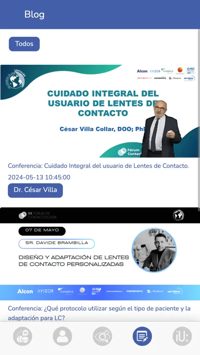 Tangkapan layar Fórum de Contactología
