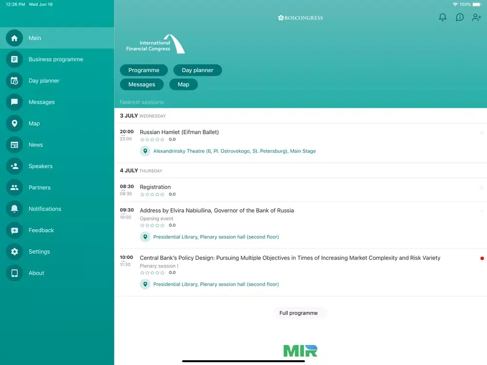 IFC 2019 iPad  Ekran Görüntüleri