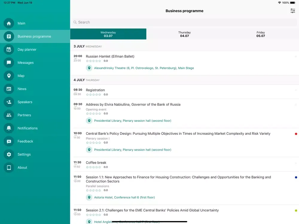 IFC 2019 iPad  Ekran Görüntüleri