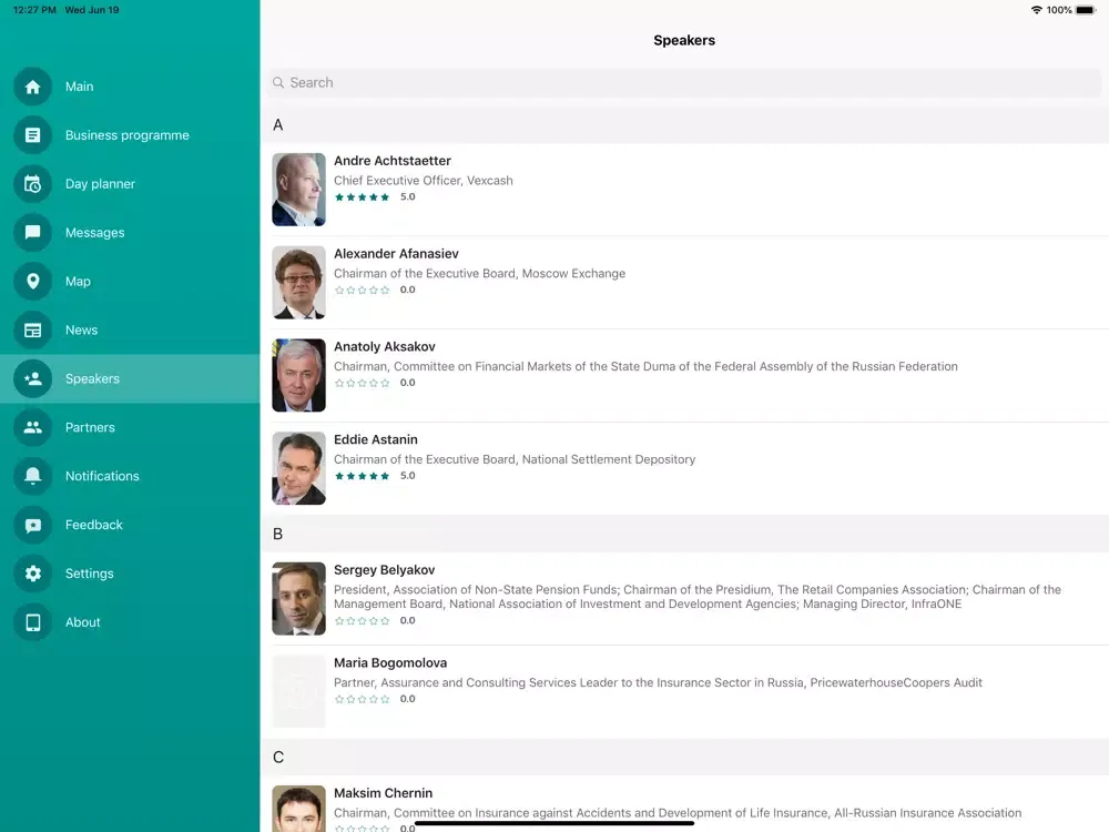 IFC 2019 iPad  Ekran Görüntüleri