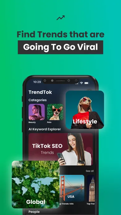 ภาพหน้าจอของ TrendTok Analytics & Tracker