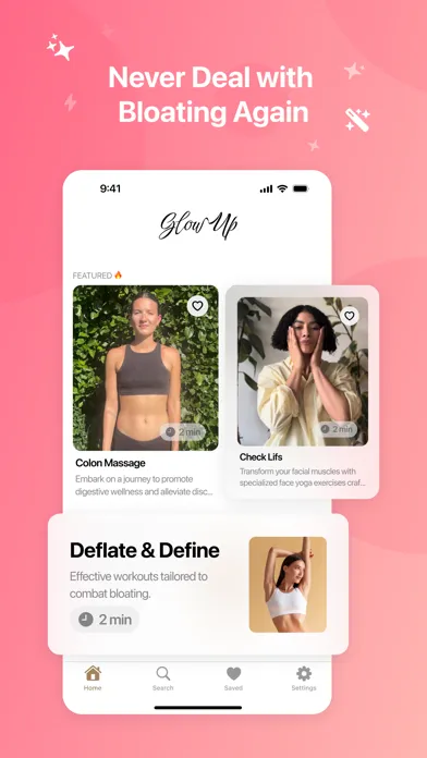 Capturas de tela do FaceFit - FaceYoga & GlowUp