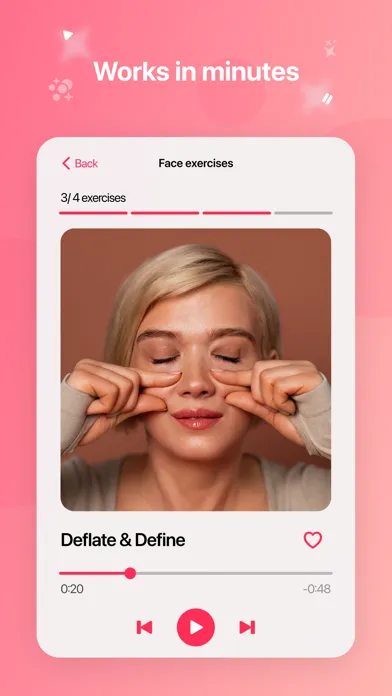 Capturas de tela do FaceFit - FaceYoga & GlowUp