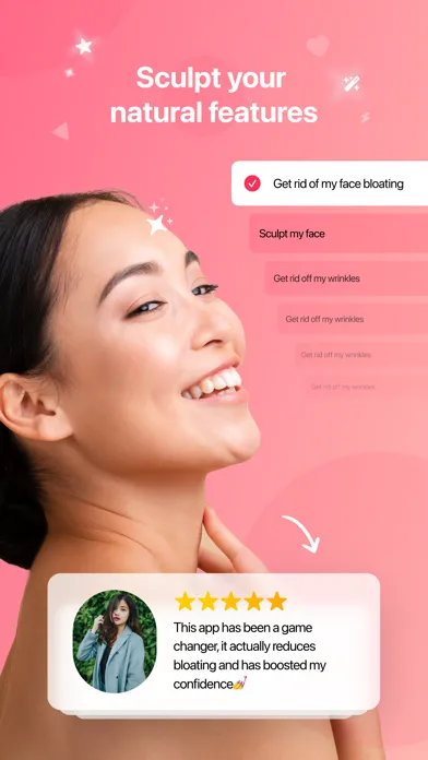 Capturas de tela do FaceFit - FaceYoga & GlowUp