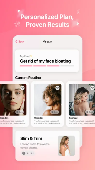 Capturas de tela do FaceFit - FaceYoga & GlowUp