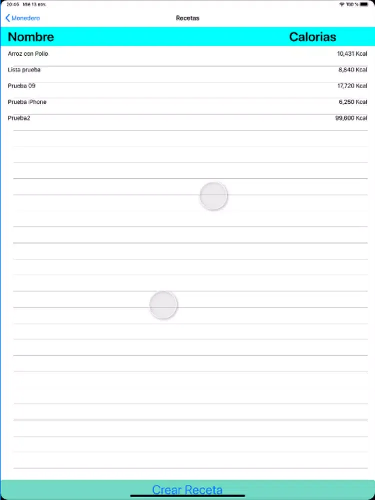 Monedero App iPad  スクリーンショット