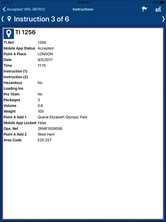 InCab for ForwardOffice iPad  Screenshots