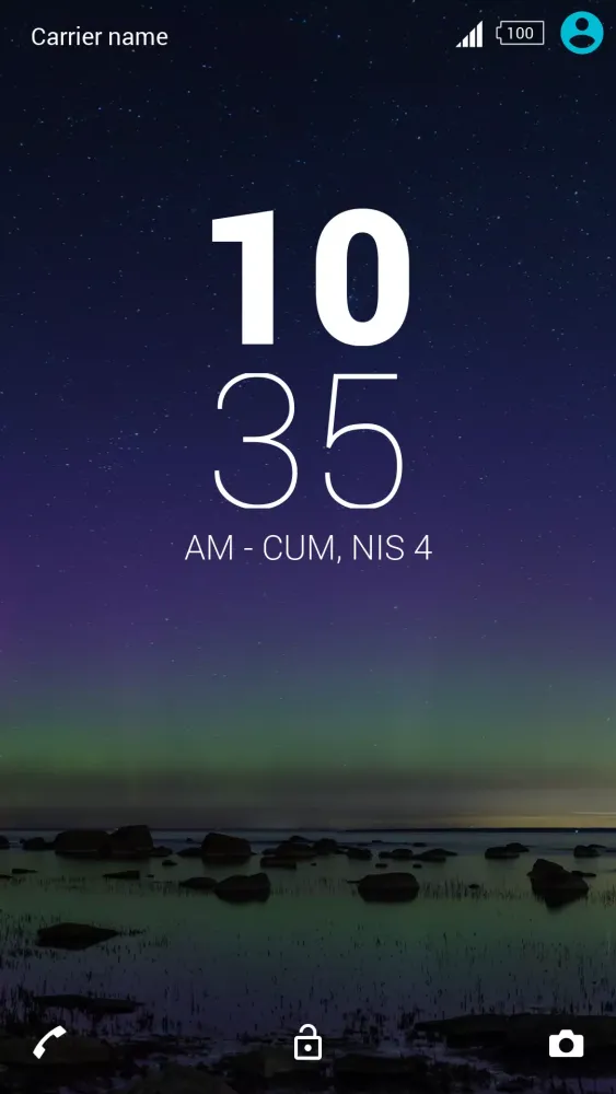 For Xperia Theme Aurora Screenshots
