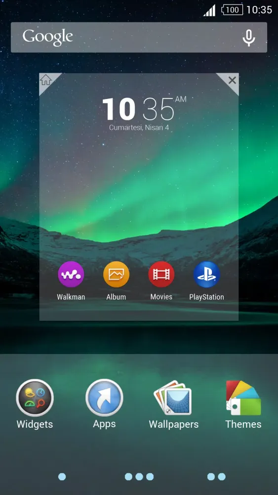For Xperia Theme Aurora Screenshots