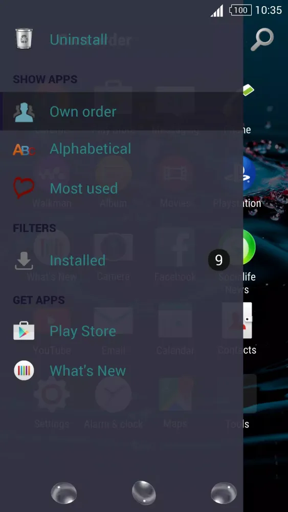 Capturas de pantalla de For Xperia Theme Drop