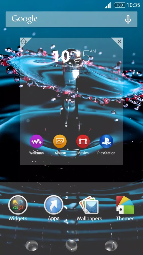 Capturas de pantalla de For Xperia Theme Drop