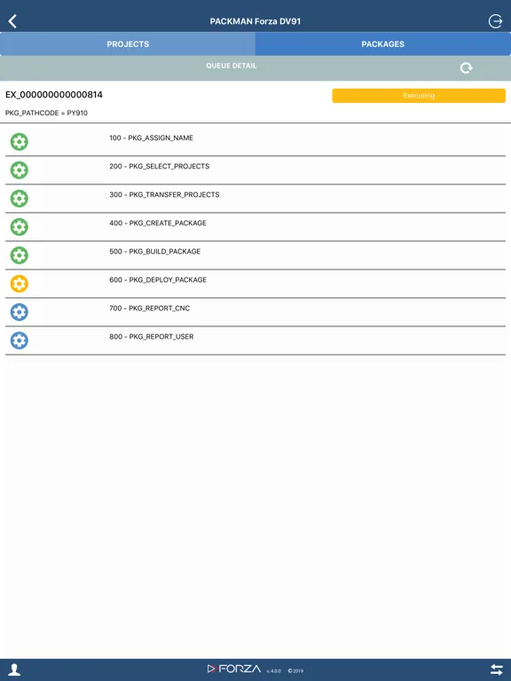 Capturas de tela do PACKMAN Package Management iPad 