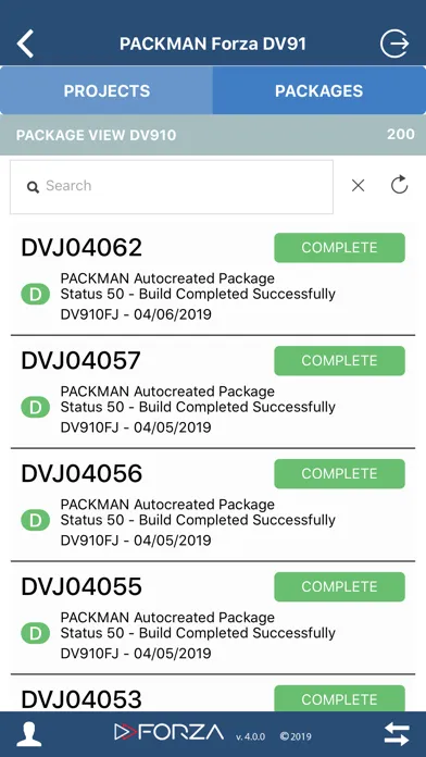 Capturas de tela do PACKMAN Package Management
