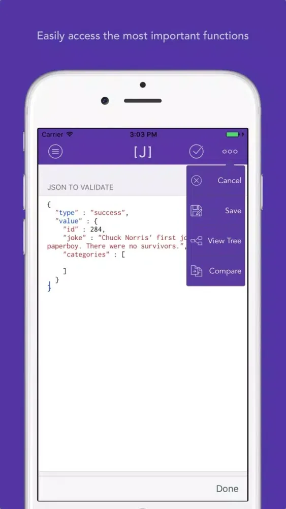Screenshot di JSON Formatter & Validator