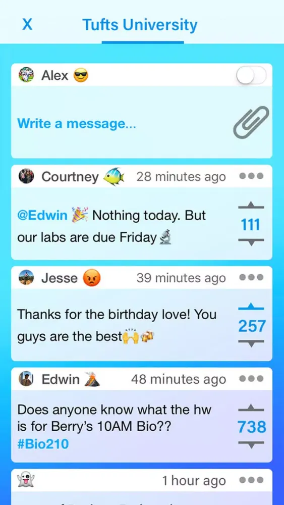 Capturas de tela do COVEY - Messenger