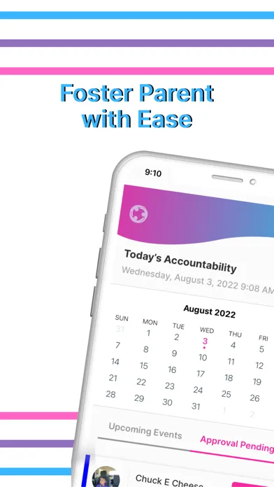 Ảnh chụp màn hình của Foster Accountability App
