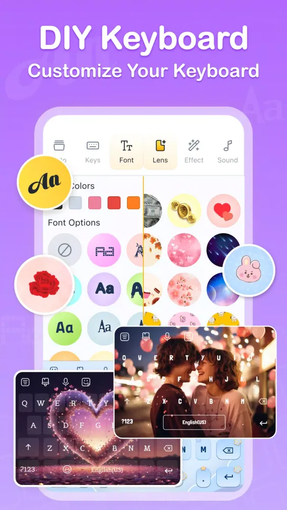 Emoji Keyboard, Themes: FotoAI Ekran Görüntüleri