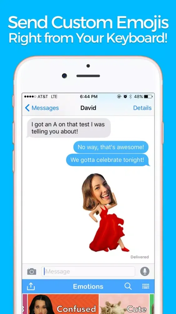 YourMoji - Custom Emojis, GIFs应用截图
