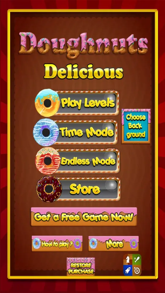 Screenshot di Doughnut-s Delicious :Donut-s Free-Fall Match-ed 3 Challenge