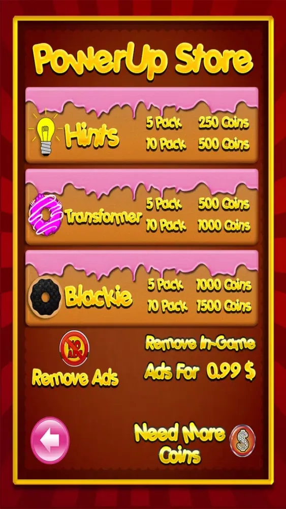 Screenshot di Doughnut-s Delicious :Donut-s Free-Fall Match-ed 3 Challenge