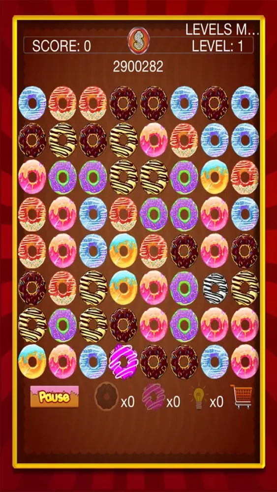 Screenshot di Doughnut-s Delicious :Donut-s Free-Fall Match-ed 3 Challenge