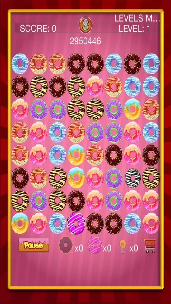 Screenshot di Doughnut-s Delicious :Donut-s Free-Fall Match-ed 3 Challenge
