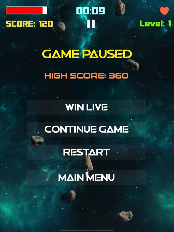 Space_Defender iPad  스크린샷