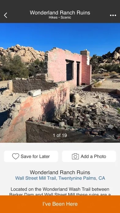 Joshua Tree Offline Guide سکرین شاٹس