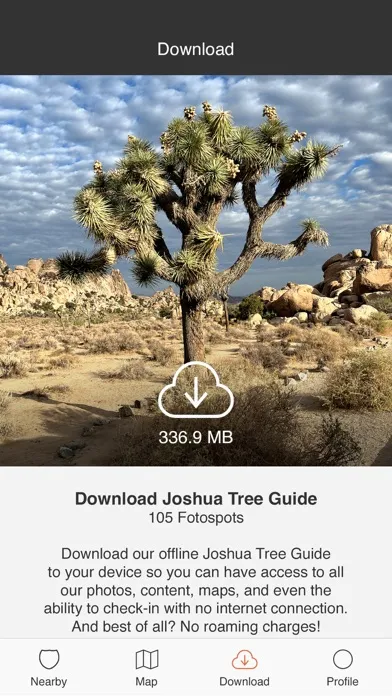 Joshua Tree Offline Guide سکرین شاٹس
