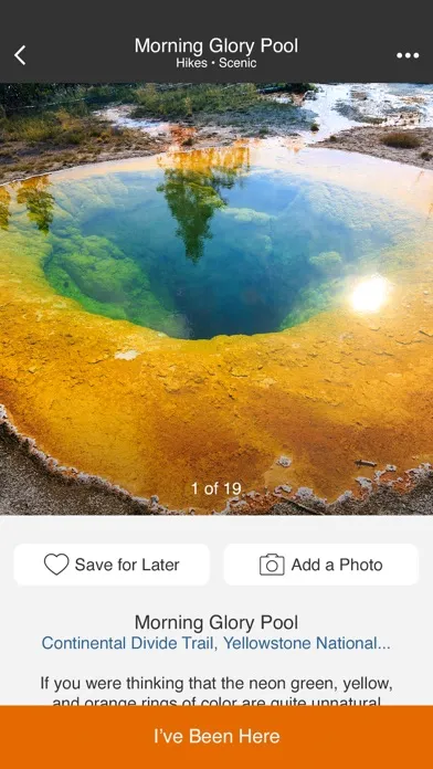 Yellowstone Offline Guide Ekran Görüntüleri