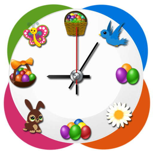 Easter clock live wallpaper