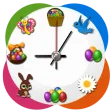 Easter clock live wallpaper