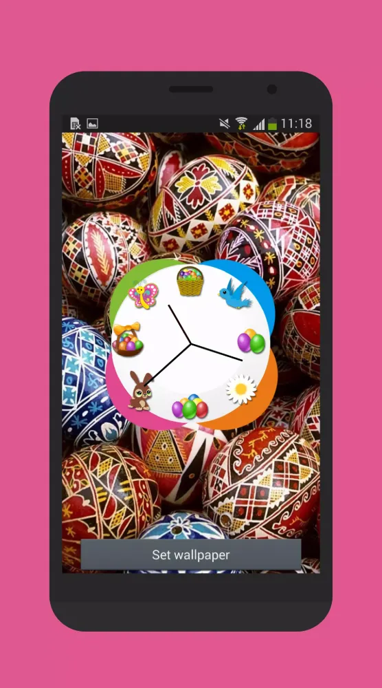 Screenshot di Easter clock live wallpaper