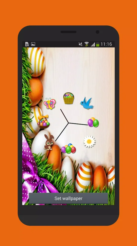 Screenshot di Easter clock live wallpaper