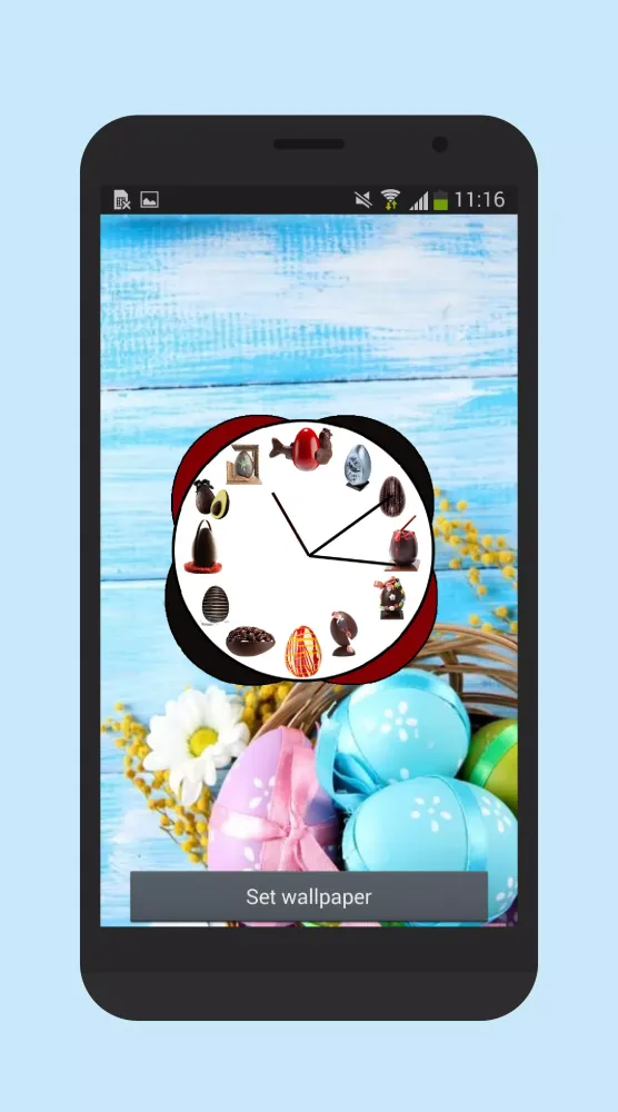 Screenshot di Easter clock live wallpaper