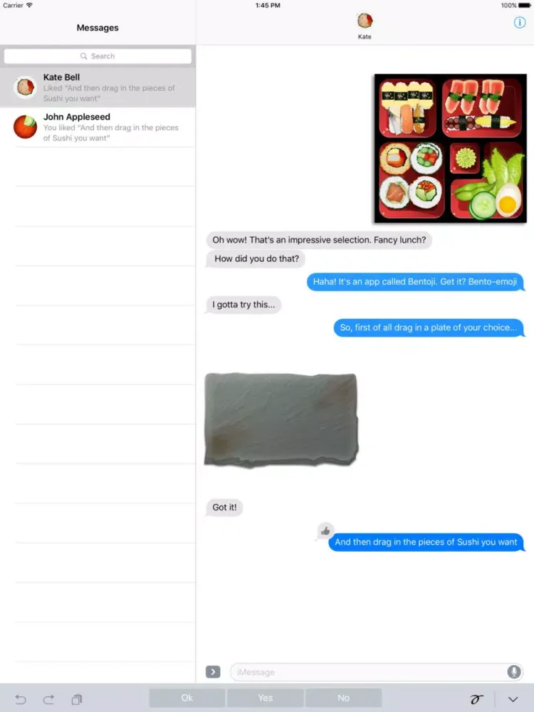Bentoji | Japanese Sushi to share with friends iPad  スクリーンショット